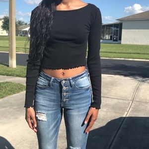 Cropped long sleeve Top F21